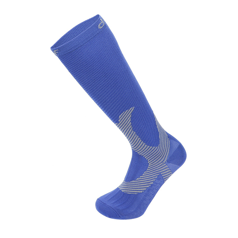 Calf Socks Winter Sports Men Women Fashion Socks Jacquard Pattern Letters Compression Socks 15-20 mmHg